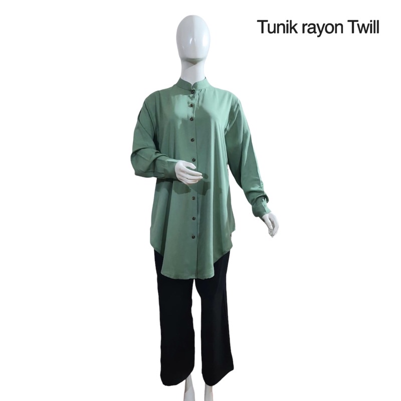 Tunik Polos Rayon Twill Original