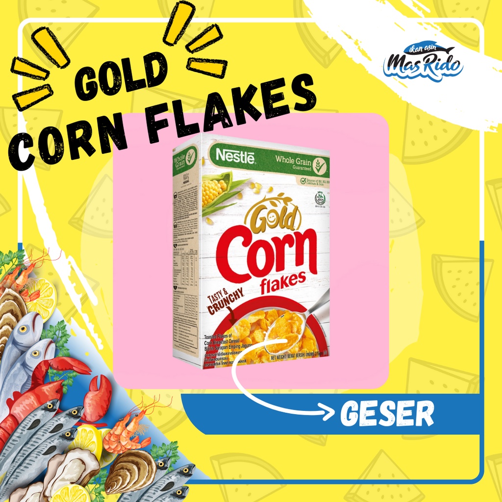 

Corn Flakes Sarapan Sereal Jagung Nestle Gold Corn Flakes Sereal