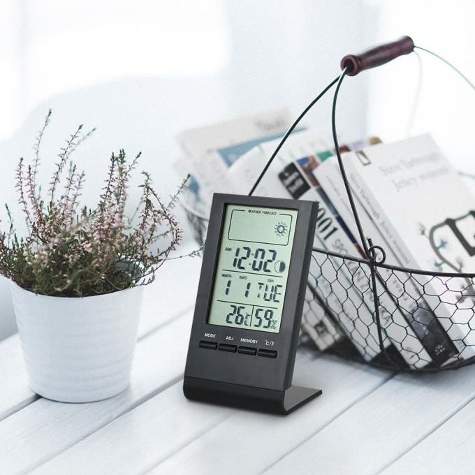 

Office & Stationery | Document Organizer | Digital Thermometer Hygrometer Clock Alarm Date Kalender Jam Meja | Best Seller