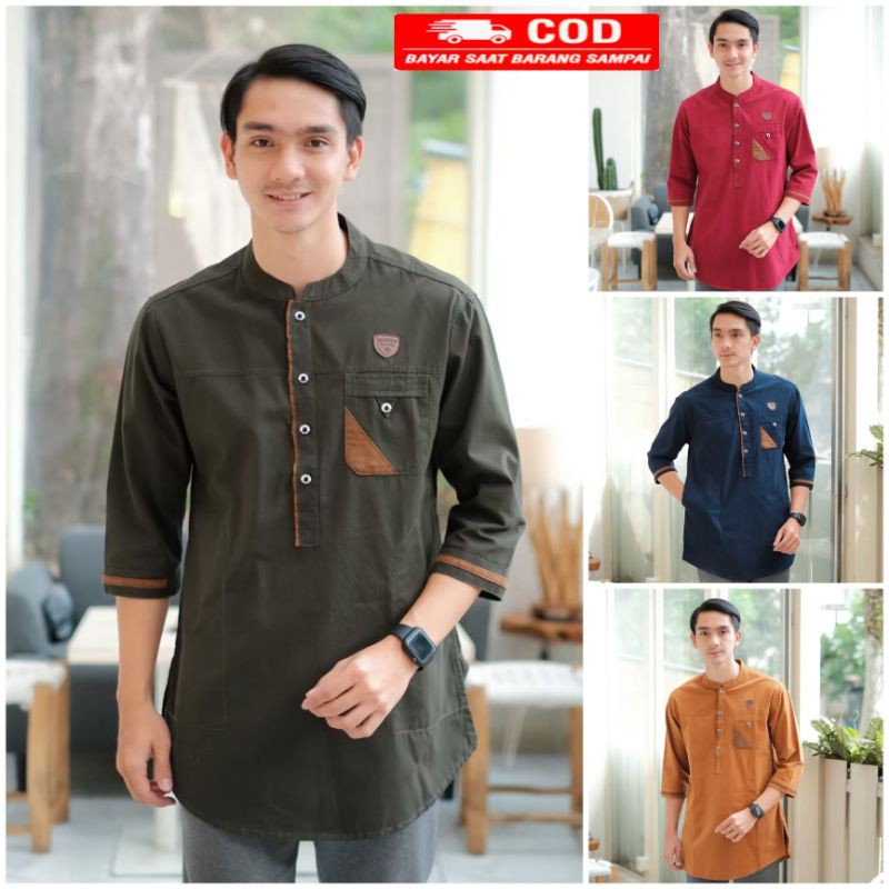 KEMEJA KOKO PRIA BAJU | BAJU KOKO PRIA