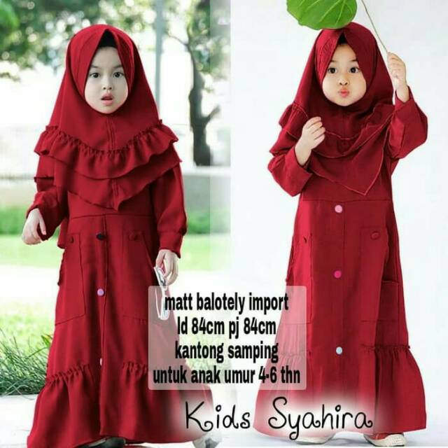 NM SHAHIRA BERGO KID 5WARNA MAROON ,MUSTARD