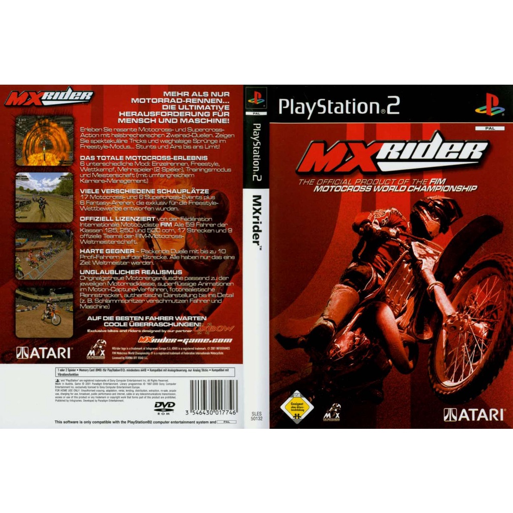 Kaset Ps2 Game Motorcross MX rider