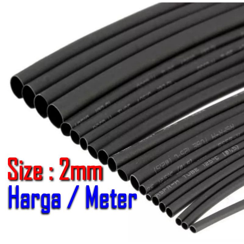 ISOLASI BAKAR - SELANG SLANG BAKAR - HEAT SHRINK 2MM
