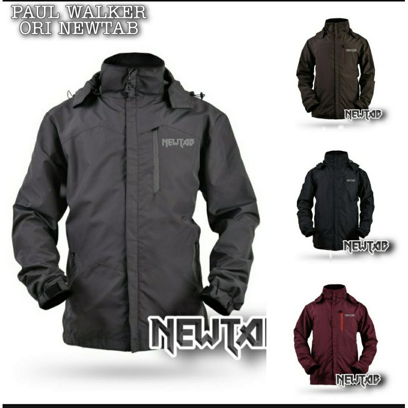 (NEW TREN) ORI NEWTAB JAKET PAUL WALKER OUTDOOR WATERPROOF ANTI AIR PREMIUM / JAKET KANTOR GUNUNG