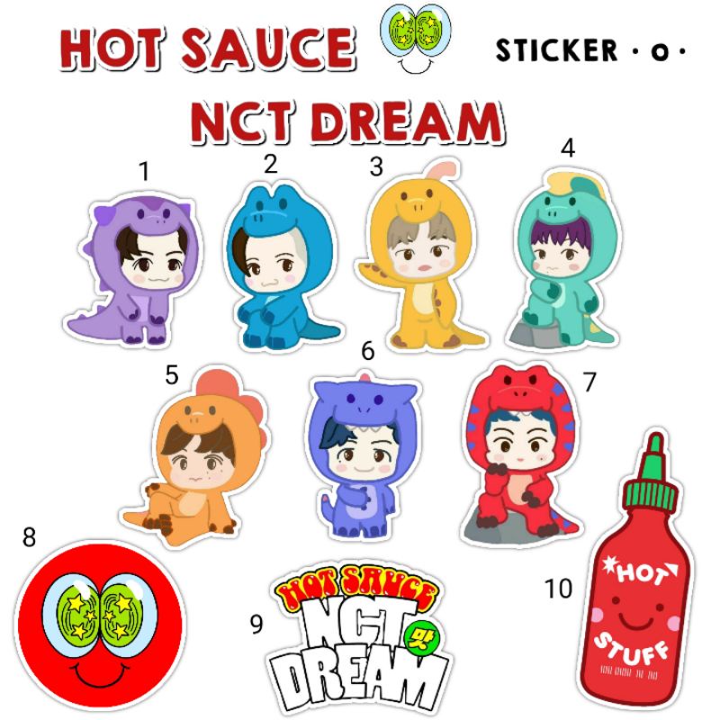 

STICKER HOT SAUCE NCT DREAM X P1NKF0NG