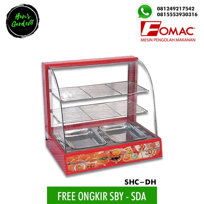 Rak display makanan showcase food warmer FOMAC SHC DH827