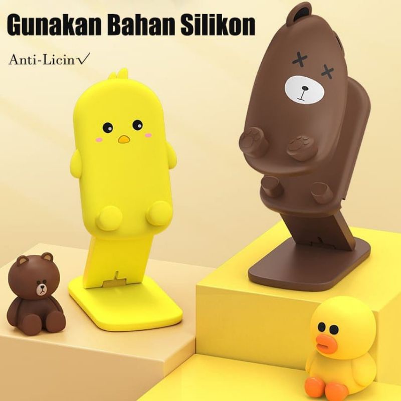 MYSUNSTORE HD 40 Stand Phone Holder Versi Cartoon Lucu Stand HP dan Tablet