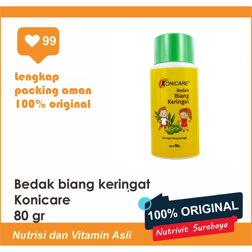 KONICARE BEDAK BIANG KERINGAT 80 GRAM