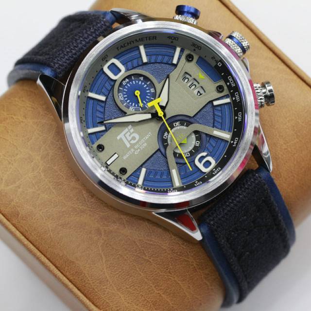 Hot promo jam tangan pria cowok T5 H3584 original