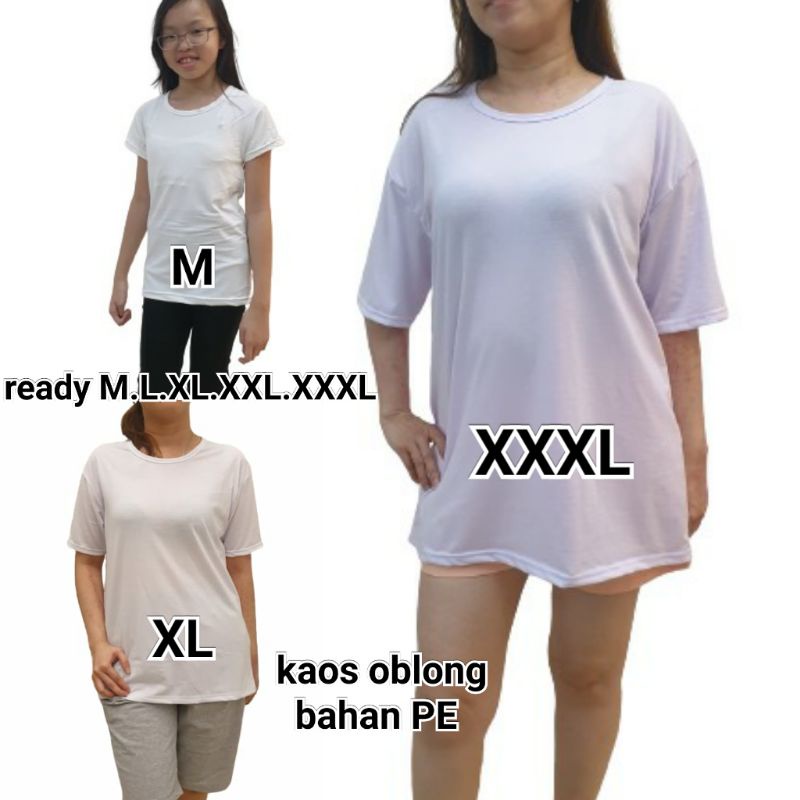 oblong kaos PE tgn pendek M.L.XL.XXL.XXXL murah meriah