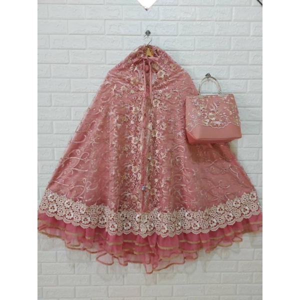 MUKENA BRUKAT PREMIUM MEWAH DEWASA SUTRA VELVET PREMIUM