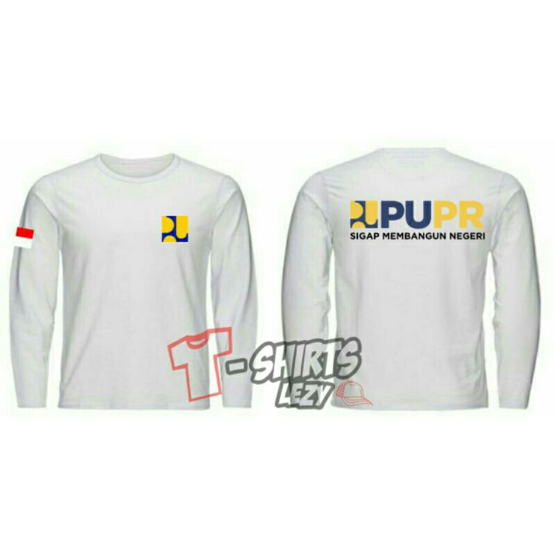 kaos lengan panjang PUPR terbaru