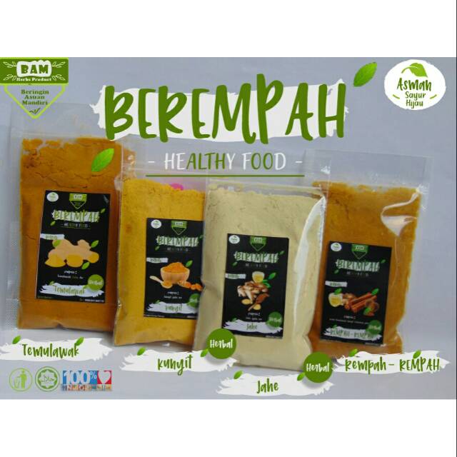 

Temulawak bubuk (berempah)
