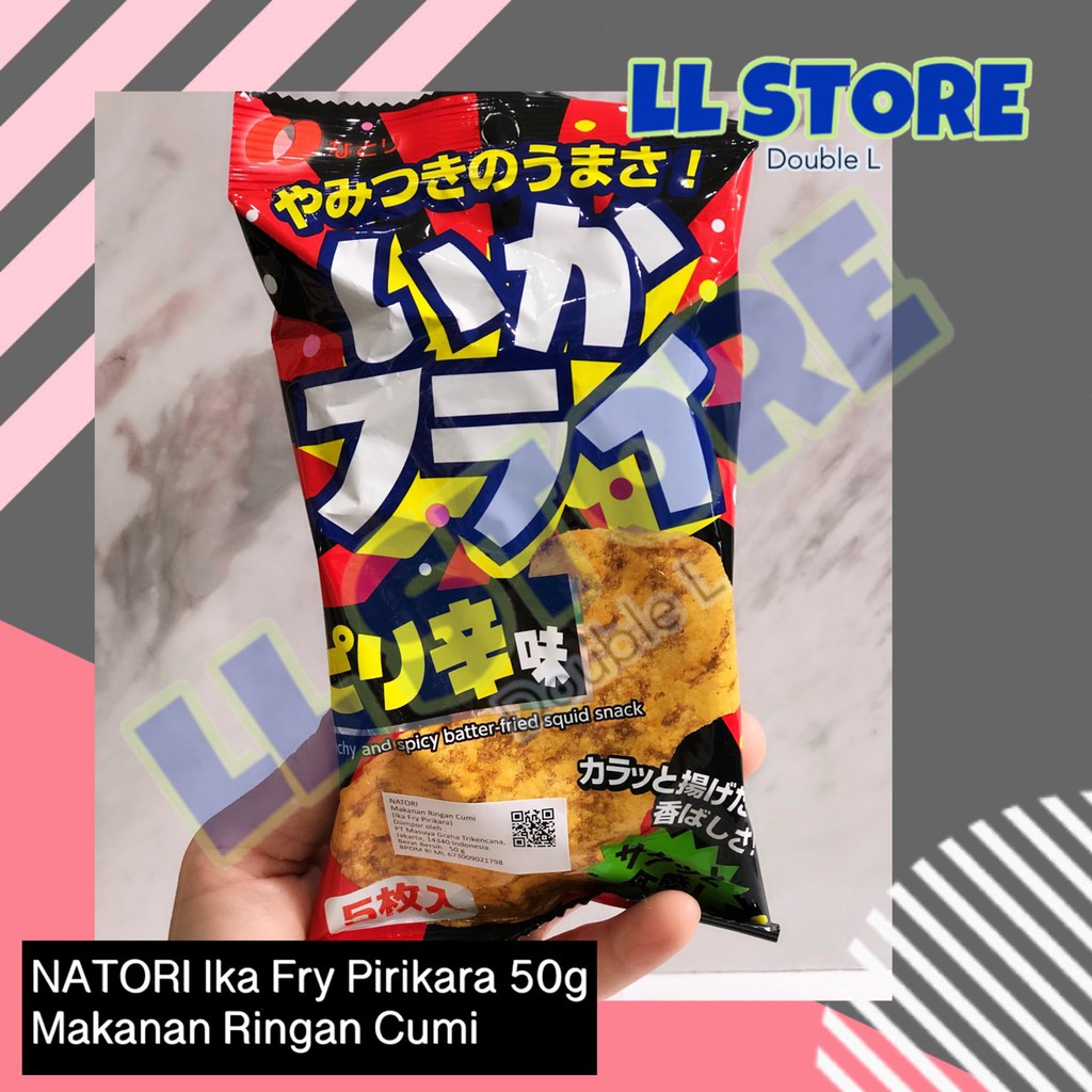 

NATORI Ika Fry Pirikara 50g Snack Cumi Jepang