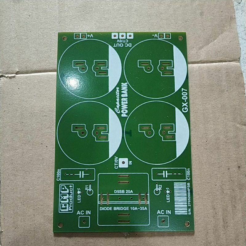 PCB Elco power 4 elco / PCB psu 4 elco / Pcb capasitor 4pcs Power bank