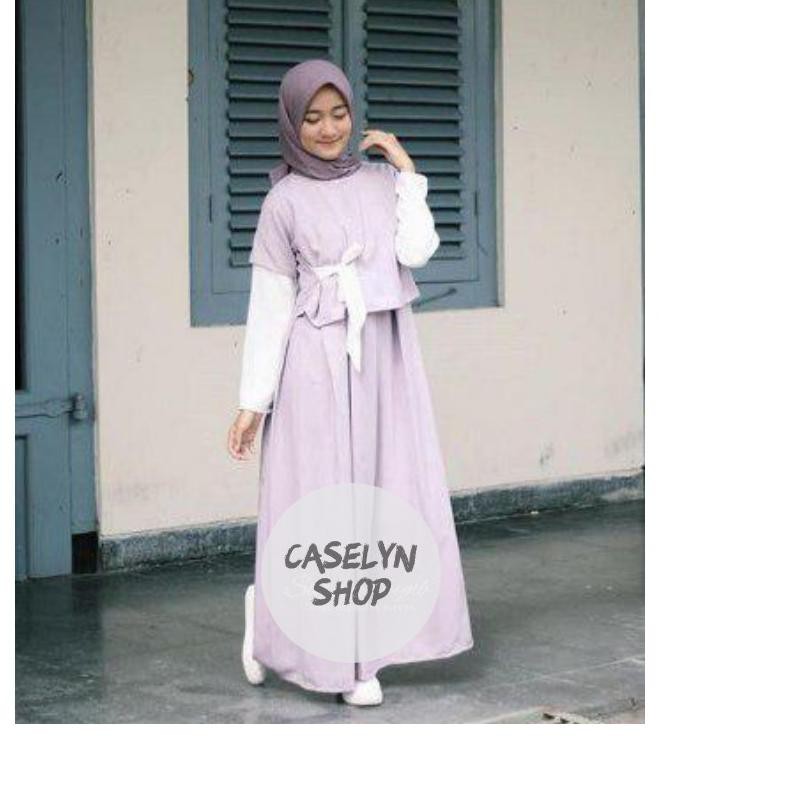 BESTSELLER DENADA DRESS / GAMIS DRESS / BAJU GAMIS / GAMIS BUSUI / GAMIS SYARI KLM01