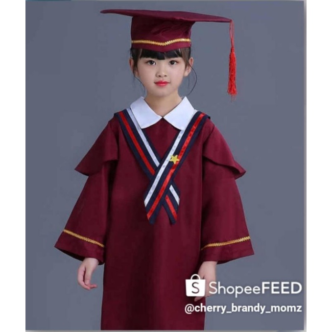 Baju Toga Wisuda Anak TK/Paud, Toga Wisuda Premium High Twis Intercooler