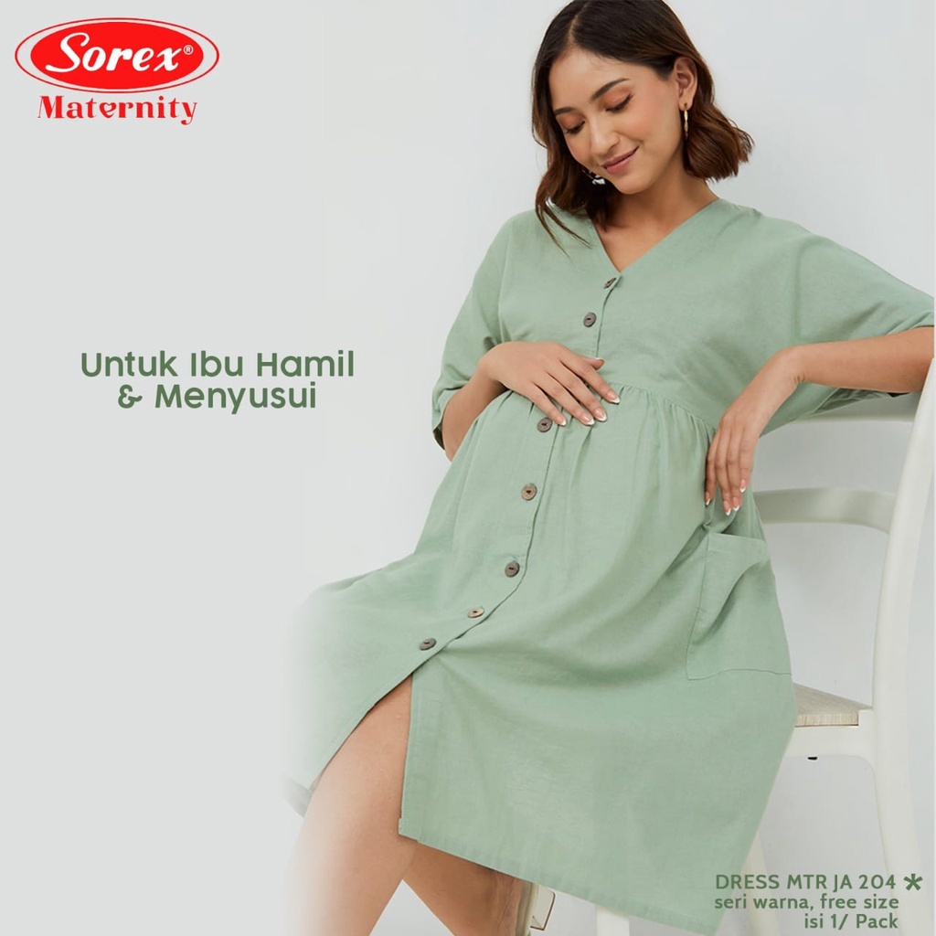 SOREX DRESS MATERNITY / Daster Untuk Ibu Hamil dan Menyusui - Katun - FREESIZE JA 203 / JA 204