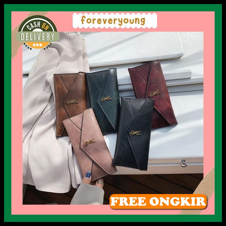 Otr 445 Dompet Kecil Wanita Kulit Glossy Import Abg Fashion Korea Murah Batam Ester Branded Lipat Re