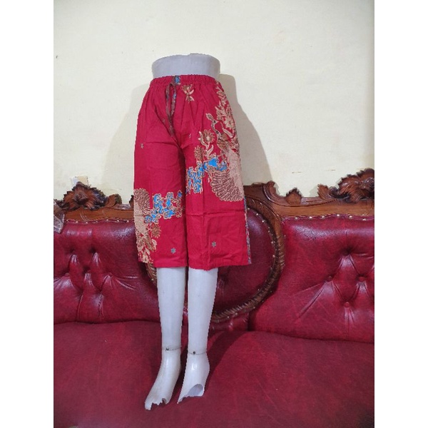 Celana Kulot Batik Dan Bunga / Pendek 7/8 Dewasa Fit to L s/d XL Bahan Katun Stretch-Motif 7