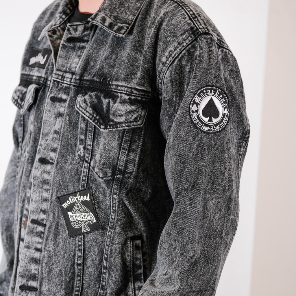 JAKET JEANS DENIM PATCH BORDIR - MOTORHEAD