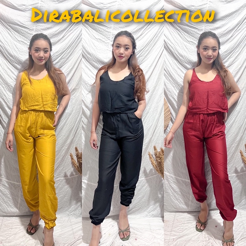 JUMPSUIT PANJANG POLOS BALI