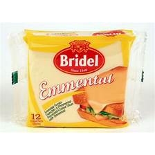 BRIDEL CHEESE SLICE EMMENTAL 40%FDM 36X200GR(12SL) - DC011