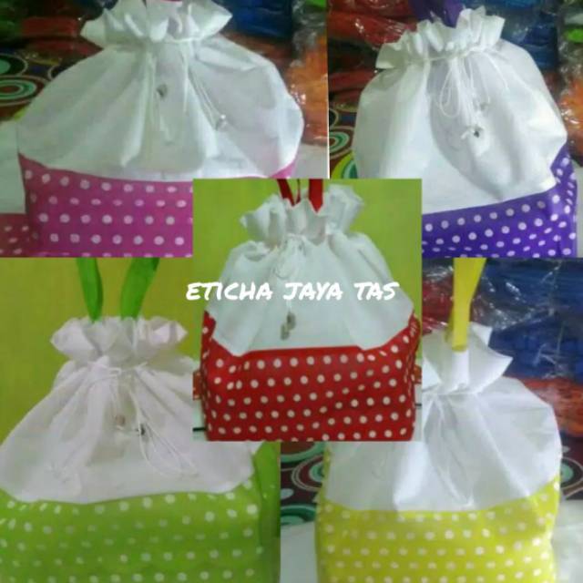 Tas hajatan serut polkadot 22