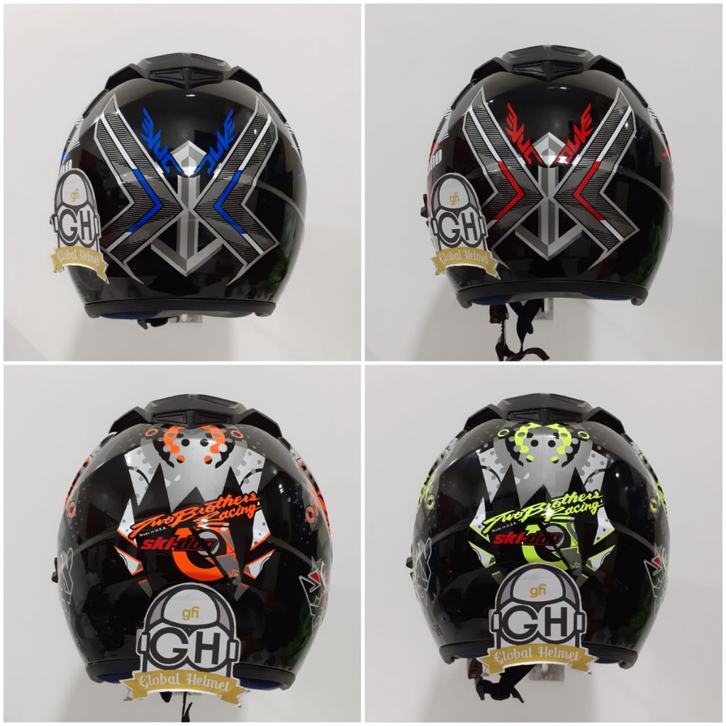 HELM DUA KACA MURAH HELM DOUBLE VISOR MURAH HELM DEWASA MURAH