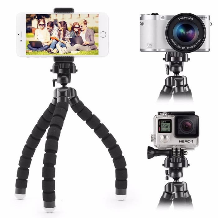 Flexible Octopus Tripod Mini with Smartphone Holder HP