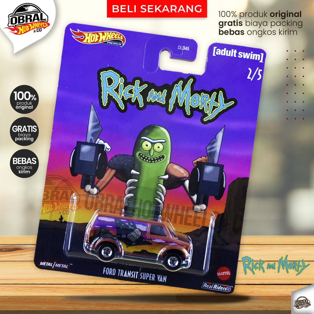 Hot Wheels Rick & Morty - Ford Transit Super Van