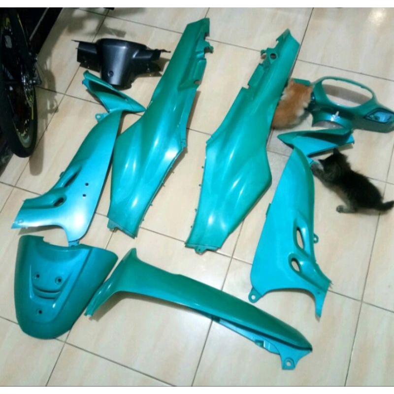 body bodi set halus Shogun r 110 warna hijau tosca