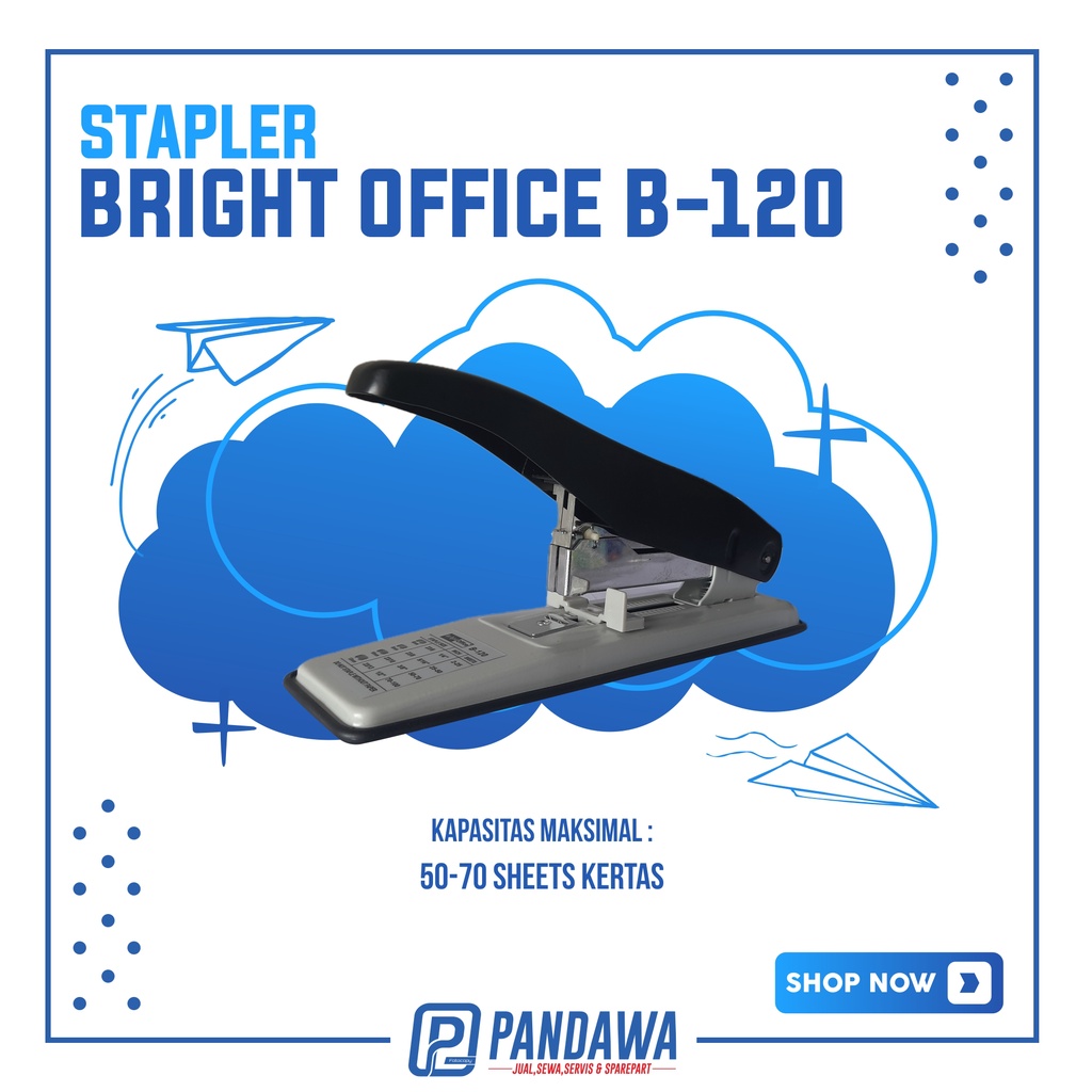 

STAPLER BRIGHT OFFICE B-120 6MM - 13MM