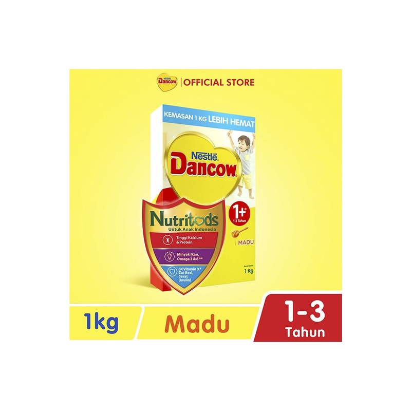 Jual DANCOW ADVANCED EXCELNUTRI 1+ VANILA/MADU 1kg | Shopee Indonesia