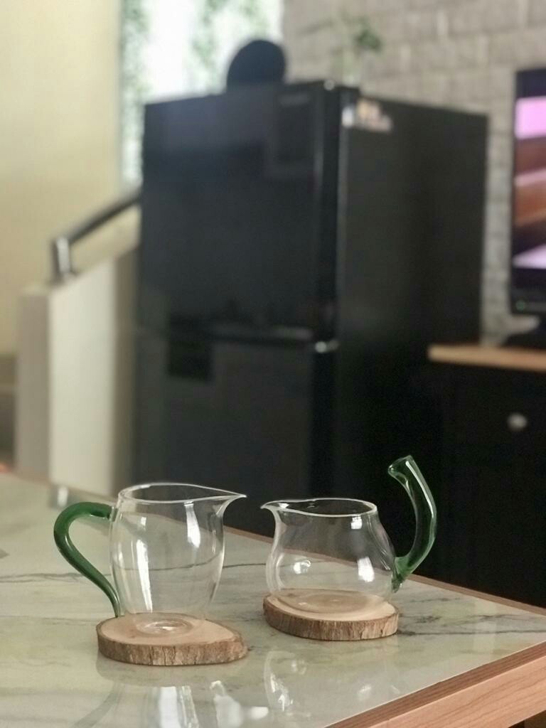 Teapot Teko Kaca Server With Spout 350ml