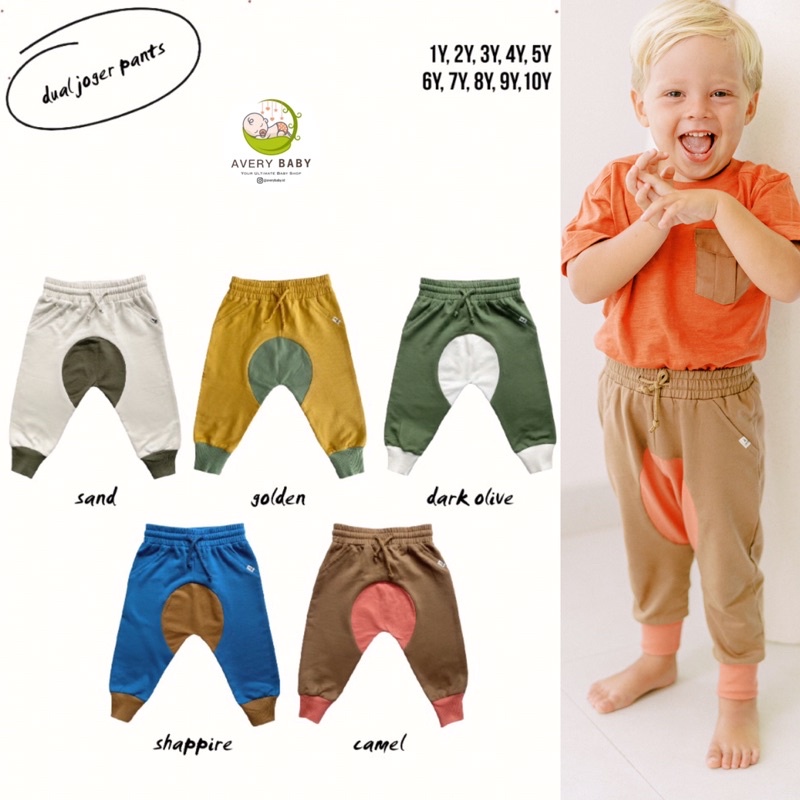 BOHOPANNA ANDREW SWEATPANTS / BOHOPANNA DUAL JOGER PANTS / Celana anak