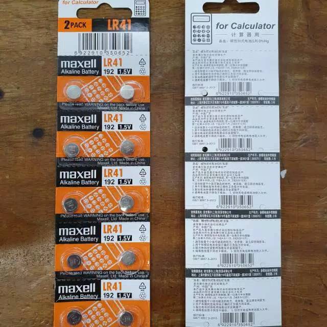 Original batre/baterai/battery maxell LR 41 / LR41 / AG3 / AG 3