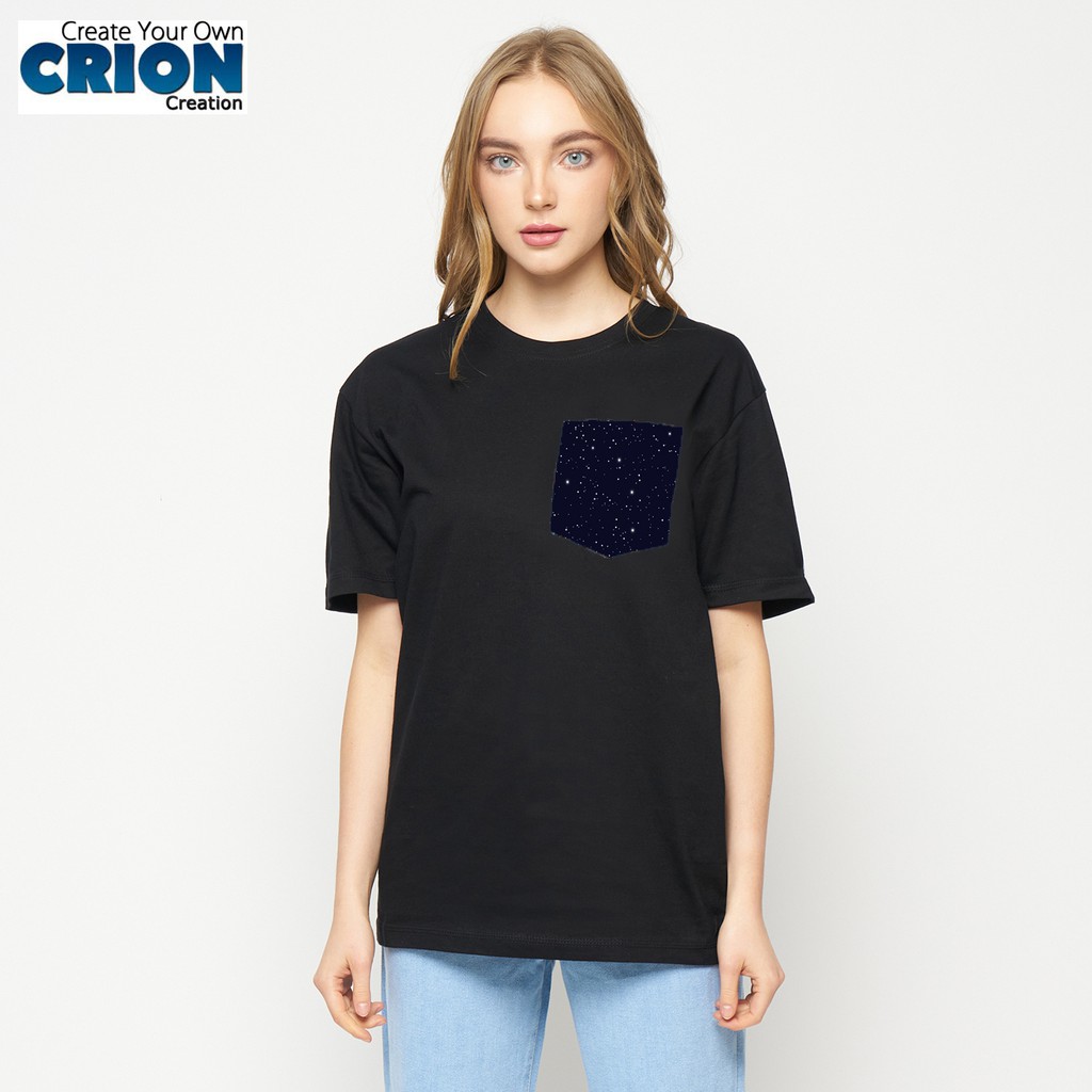 Crion Pocket series - Kaos Seri Space motif dengan Kantong - By Crion