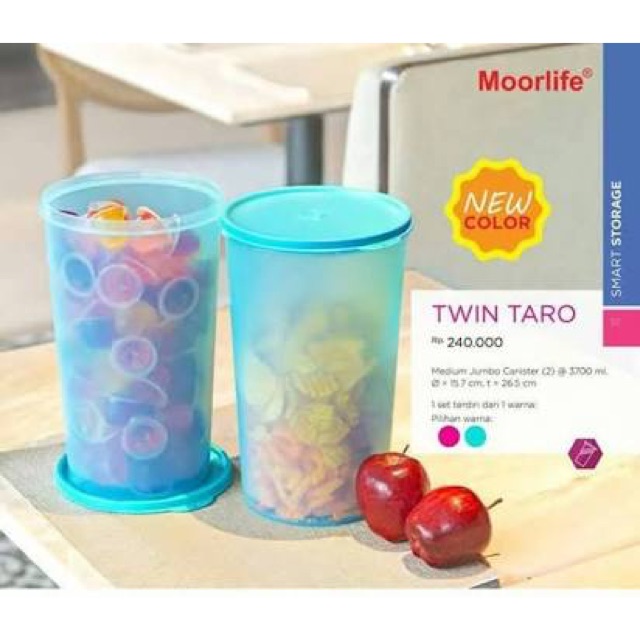 Toples kerupuk/snack/susu Twins Taro Moorlife