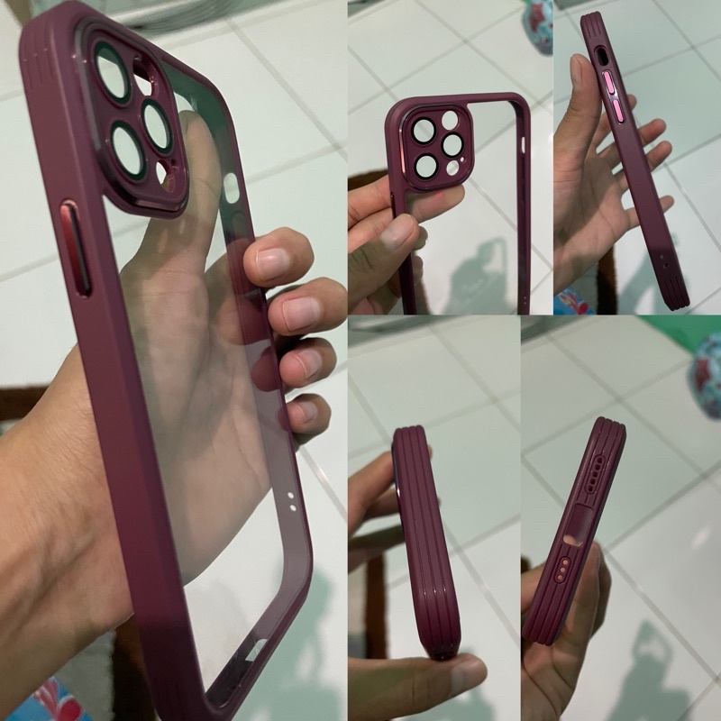 Soft case iphone 12 pro lensa camera protection