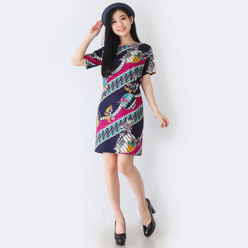 Baju Batik Wanita - Ceongsam Batik Wanita 038 MVP-Purple C