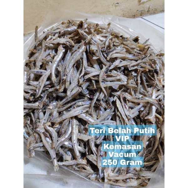 

Ikan Asin Teri Belah Putih VIP | Jengki Belah Putih VIP 250 Gram