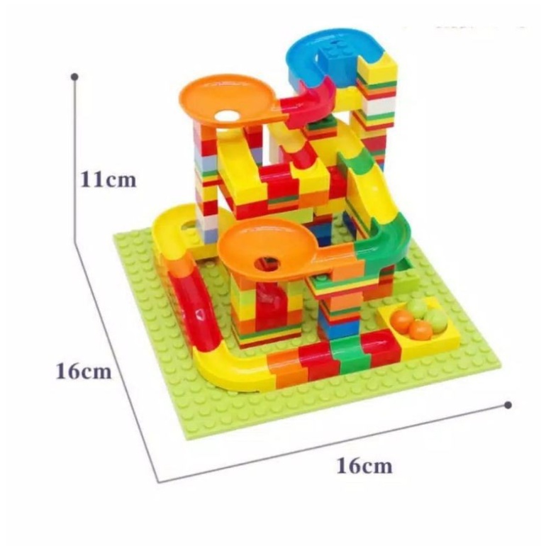 Slide Ball Mainan Balok 140 Pc Building Blocks / 79 Pc Slideway CBKS BS