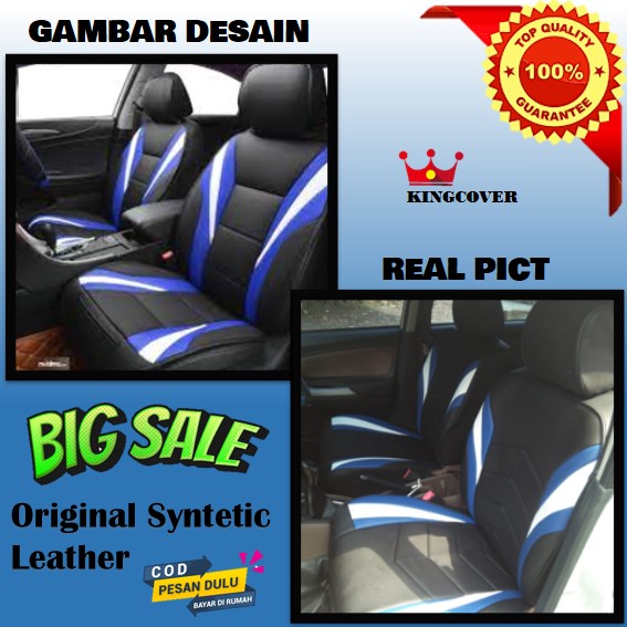 SARUNG JOK MOBIL ERTIGA GX ERTIGA GL  BAHAN KULIT SYNTETIC FULL SET 3 BARIS