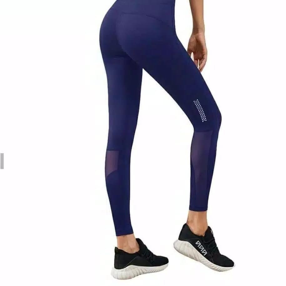 Legging Impor Senam Olahraga Model Jaring Bawah / Celana Panjang Sport Gym Yoga Jogging WSM 1799