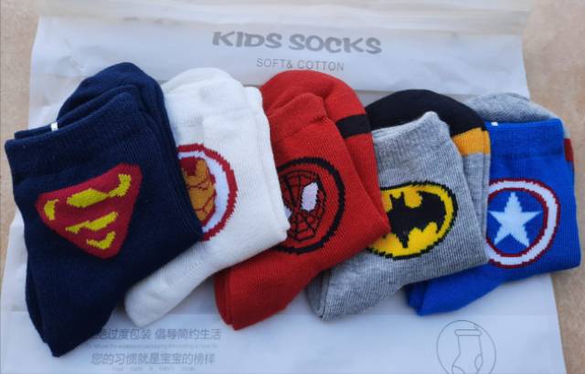 WMS KAOS KAKI SUPERHIRO KAOS KAKI ANAK AVANGER  1-12 TAHUN