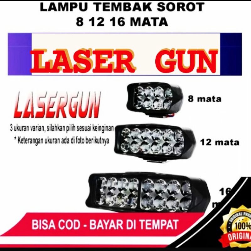 LAMPU TEMBAK LED SOROT  VARIASI MOTOR