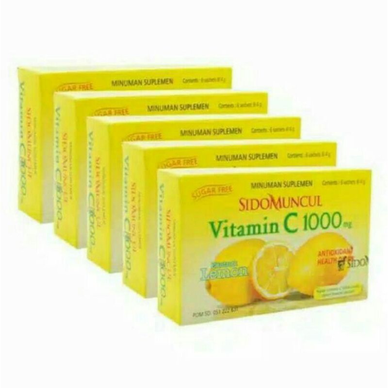 Vitamin C 1000 Sidomuncul rasa jeruk lemon