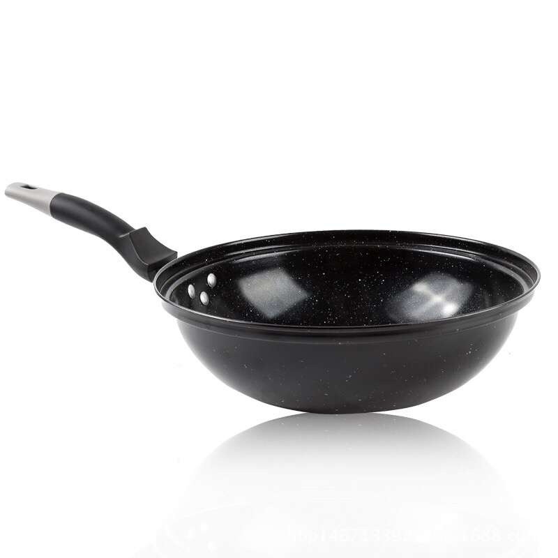 KOREAN MARBLE WOK PAN - 30CM