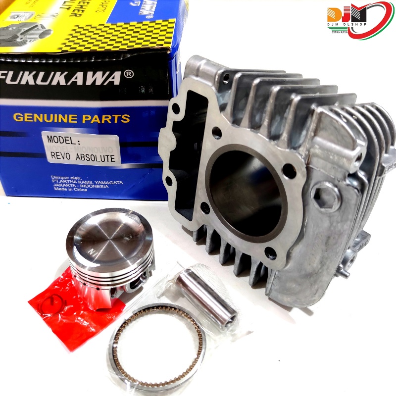 Paket Blok Seher Komplit Plus Piston Kit Revo Absolute Blade 110 Original Fukukawa